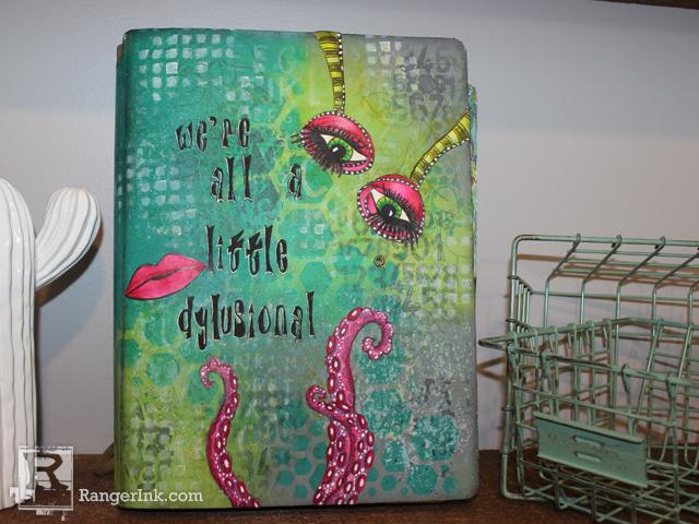 Getting to Know Dylusions Paints in my Art Journal