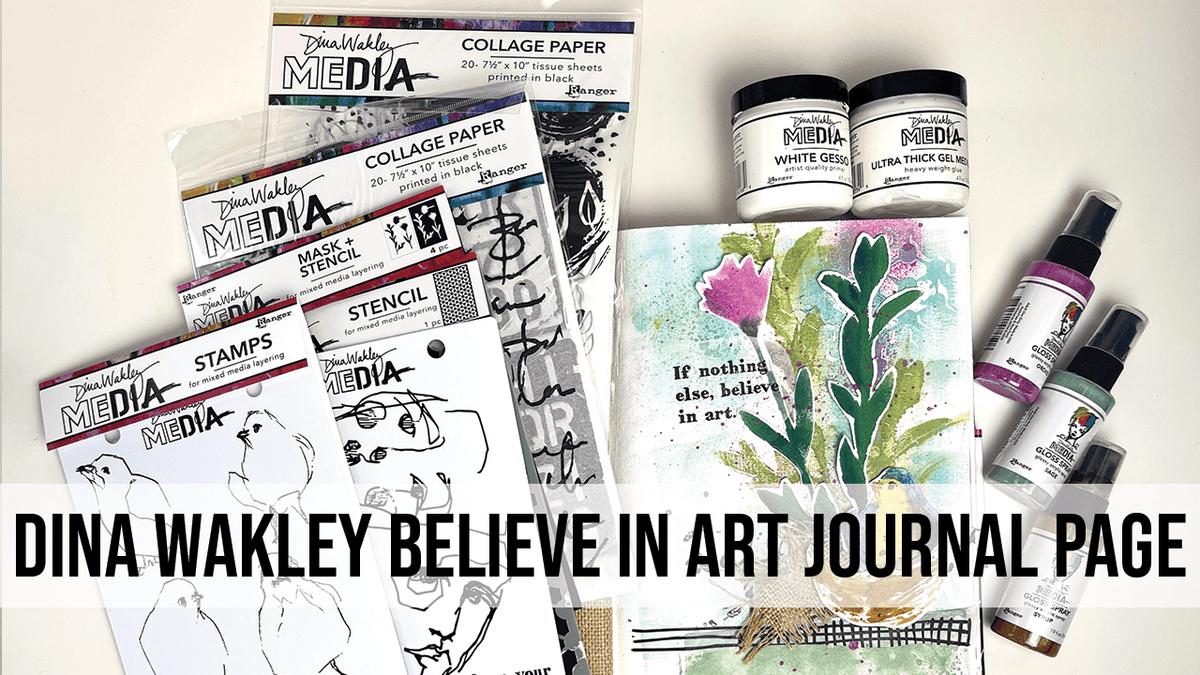 Dina Wakley MEdia I Am Journal Tutorial 