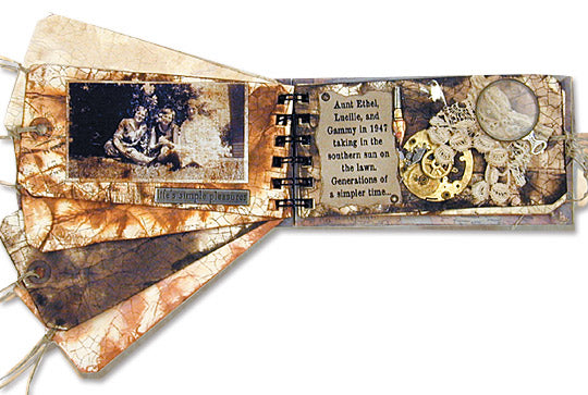 Distressed Junk Journal Pages