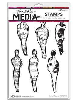 Dina Wakley Media Cling Mount Stamps: All the Gals MDR41290