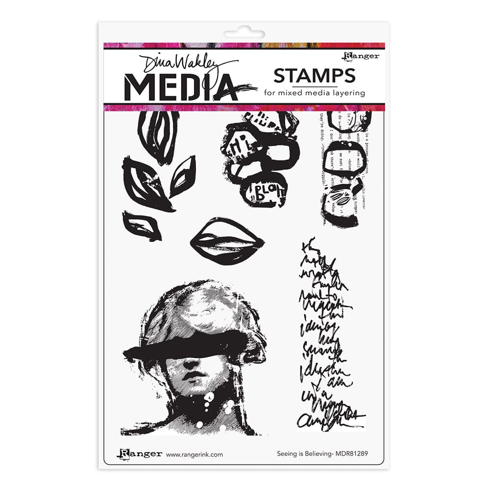 Dina Wakley MEdia Stamps and Stencils