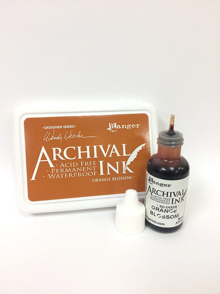 Wendy Vecchi Archival Ink™ Pad Re-Inker Orange Blossom, 0.5oz Ink Wendy Vecchi 