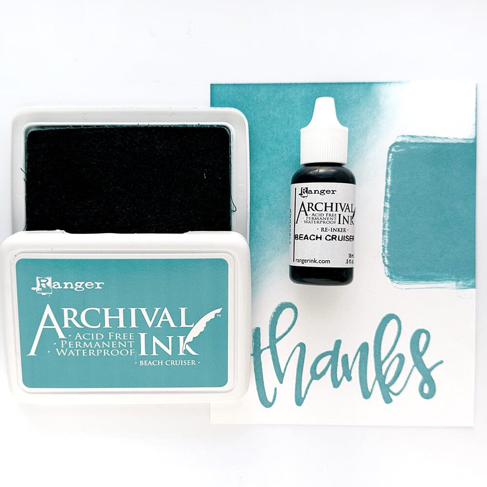 Archival Ink™ Pads Re-Inker Beach Cruiser, 0.5oz Ink Archival Ink 