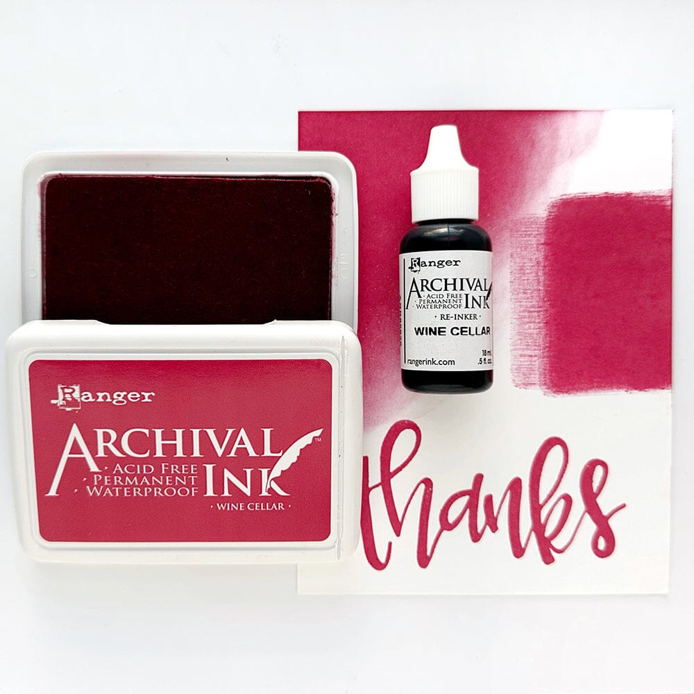 Archival Ink™ Pads Re-Inker Wine Cellar, 0.5oz Ink Archival Ink 