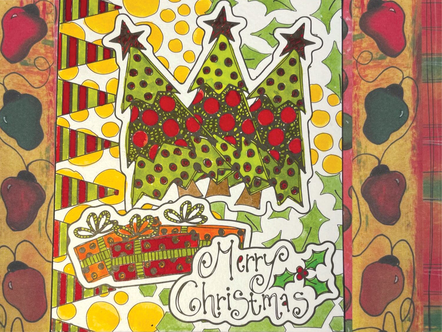 Dylusions Colouring Image Sheets Chrtistmas Surfaces Dylusions 