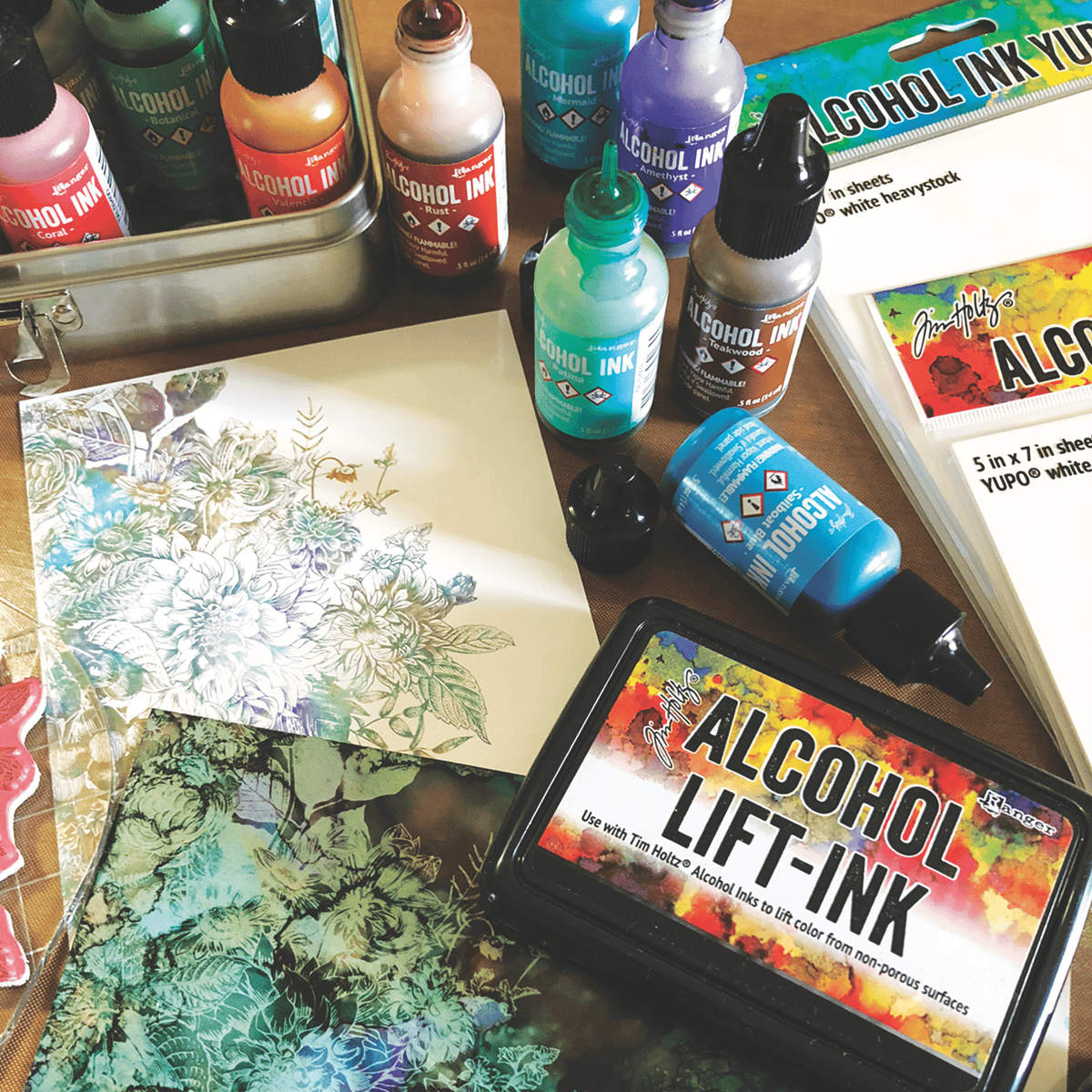Tim Holtz Alcohol Ink Translucent Yupo Paper 10 Sheets • 2wards Polymer Clay