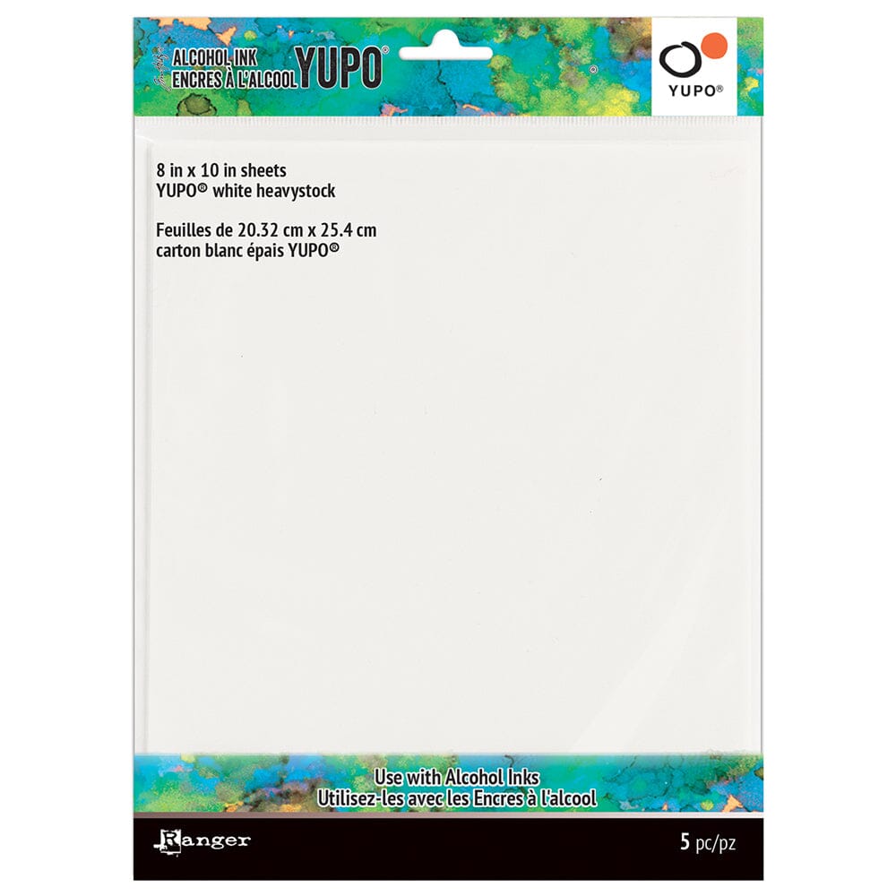 Tim Holtz® Alcohol Ink Yupo® Heavystock 8 x 10, 5pcs Surfaces Alcohol Ink 