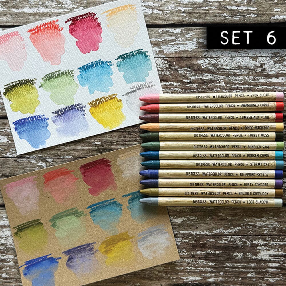 Tim Holtz Distress® Pencils Set 6 Writing & Coloring Distress 
