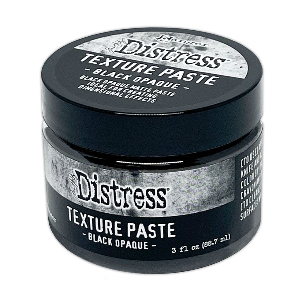 Tim Holtz Distress® Texture Paste Black Opaque Adhesives & Mediums Distress 