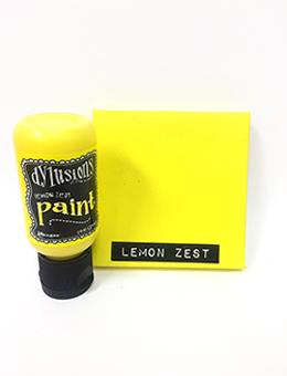 Dylusions Flip Cap Paint Lemon Zest, 1oz Paint Dylusions 
