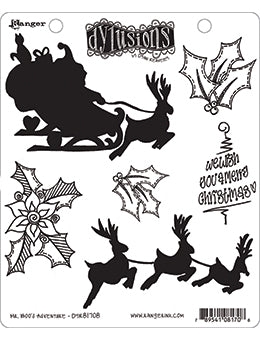 Dylusions Cling Mount Stamps Mr. Boo's Adventure Stamps Dylusions 