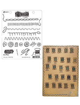 Dylusions Cling Mount Stamps Sew Easy Stamps Dylusions 