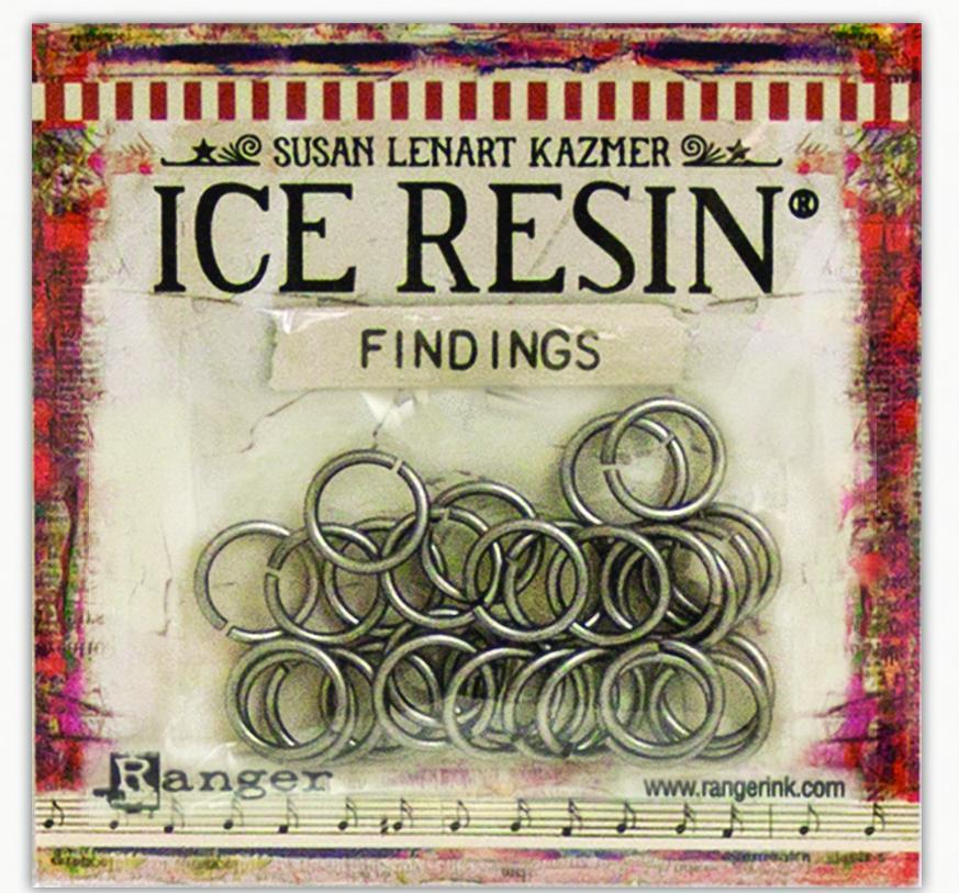 ICE Resin® Findings Jump Rings: Antique Silver Findings ICE Resin® 