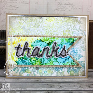 Alcohol Lift Ink Thanks Card by Bobbi Smith