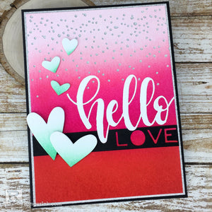 Hello Love Valentine Card by Bobbi Smith