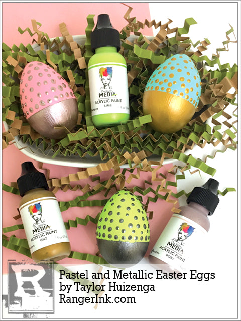 Pastel and Metallic Easter Eggs by Taylor Huizenga