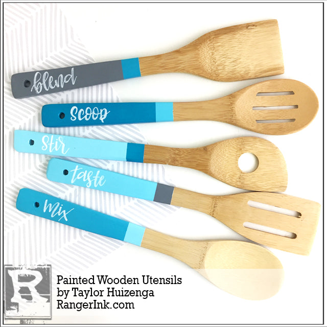 Painted Wooden Utensils by Taylor Huizenga