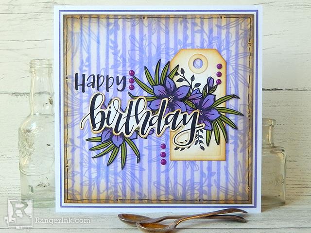 Archival Removal Birthday Card by Jenny Marples