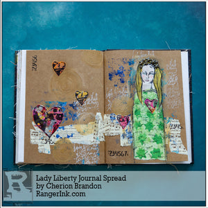 Lady Liberty Journal Spread by Cheiron Brandon