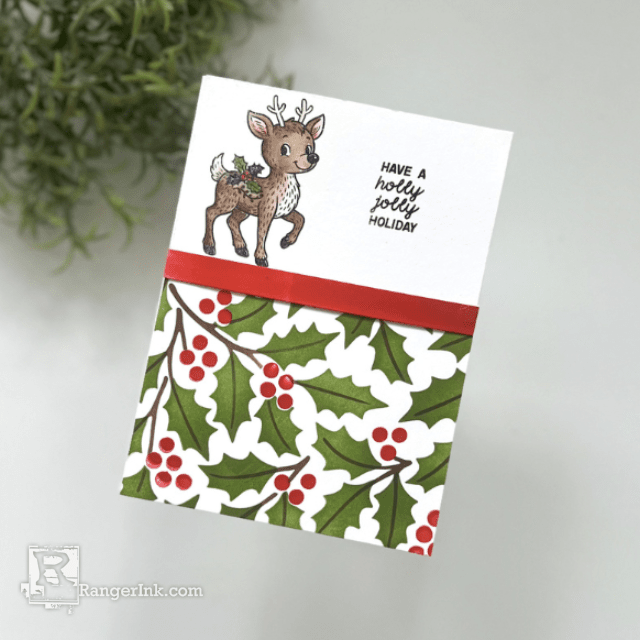 Simon Hurley create. Holly Jolly Holiday Card by Cassie Trask