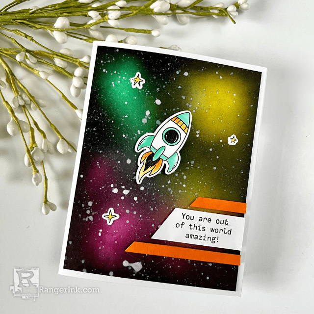 Simon Hurley create. Galaxy Father's Day Card by Cassie Trask