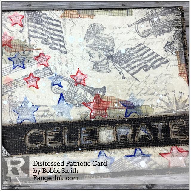 Distressed Patriotic Card by Bobbi Smith