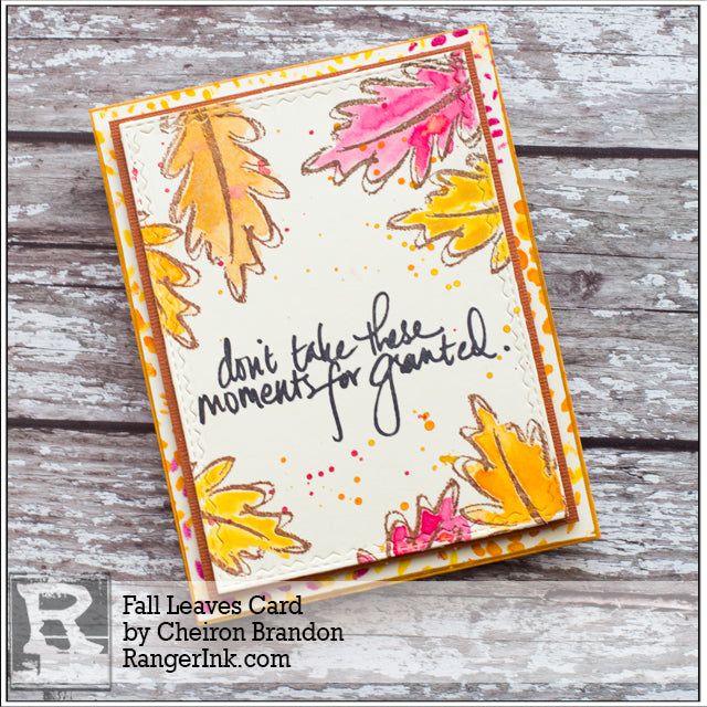 Fall Leaves Card by Cheiron Brandon