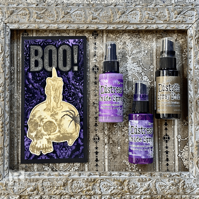 Getting Spooky with Tim Holtz Distress Sprays by Tami Bastiaans