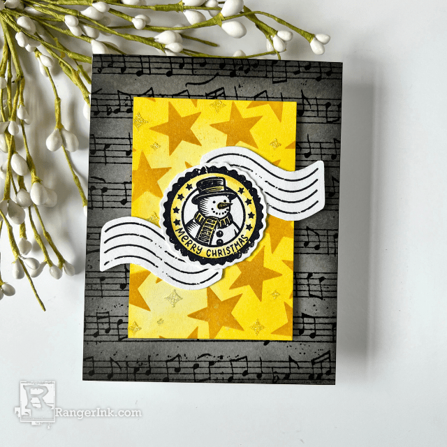 Simon Hurley create. Golden Christmas Card by Cassie Trask