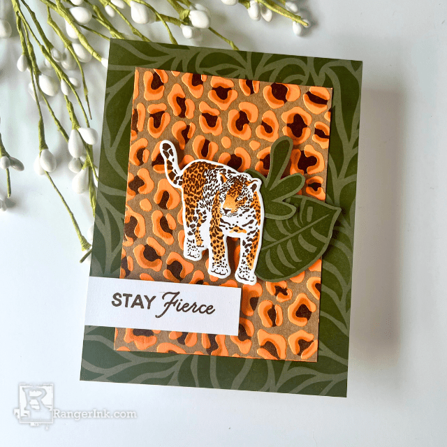 Simon Hurley create. Vibrant Jungle Card by Cassie Trask