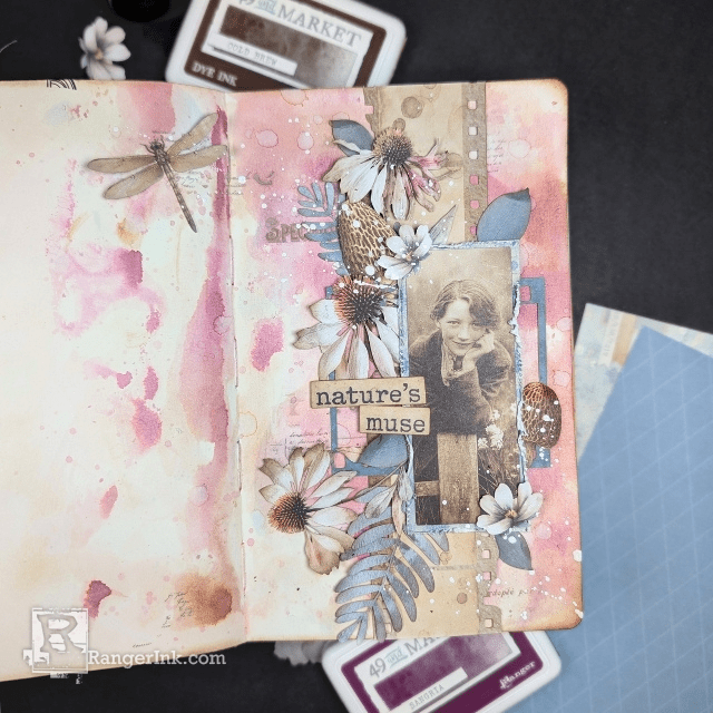 49 and Market Faded Memory Lane Journal Spread by Jessica Mikels