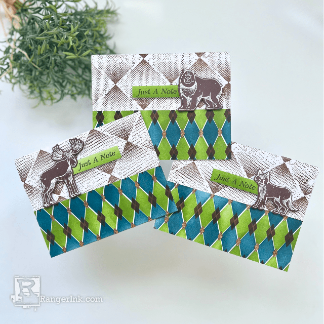 Simon Hurley create. Woodland Wildlife Fall Card by Cassie Trask