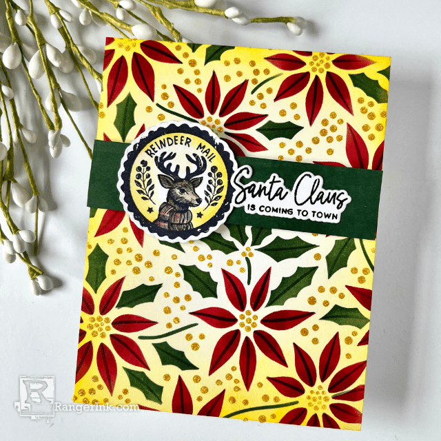 Simon Hurley create. Bright Blended Christmas Card by Cassie Trask