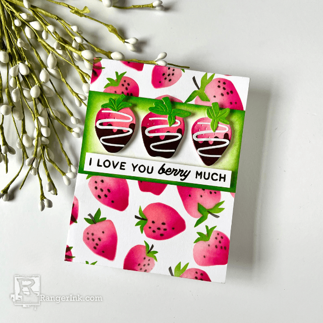Simon Hurley create. I Love You Berry Much Card by Cassie Trask