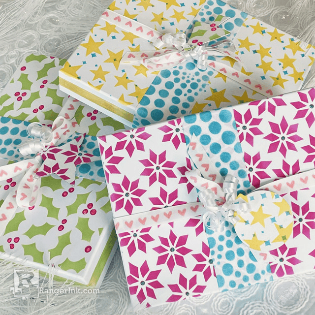 Dylusions Reusable Nesting Gift Boxes by Lauren Bergold