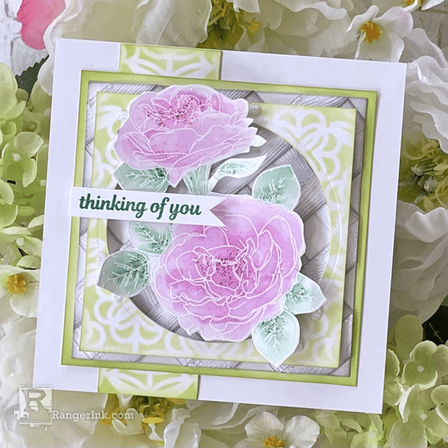 Stickles Spring Card by Lauren Bergold