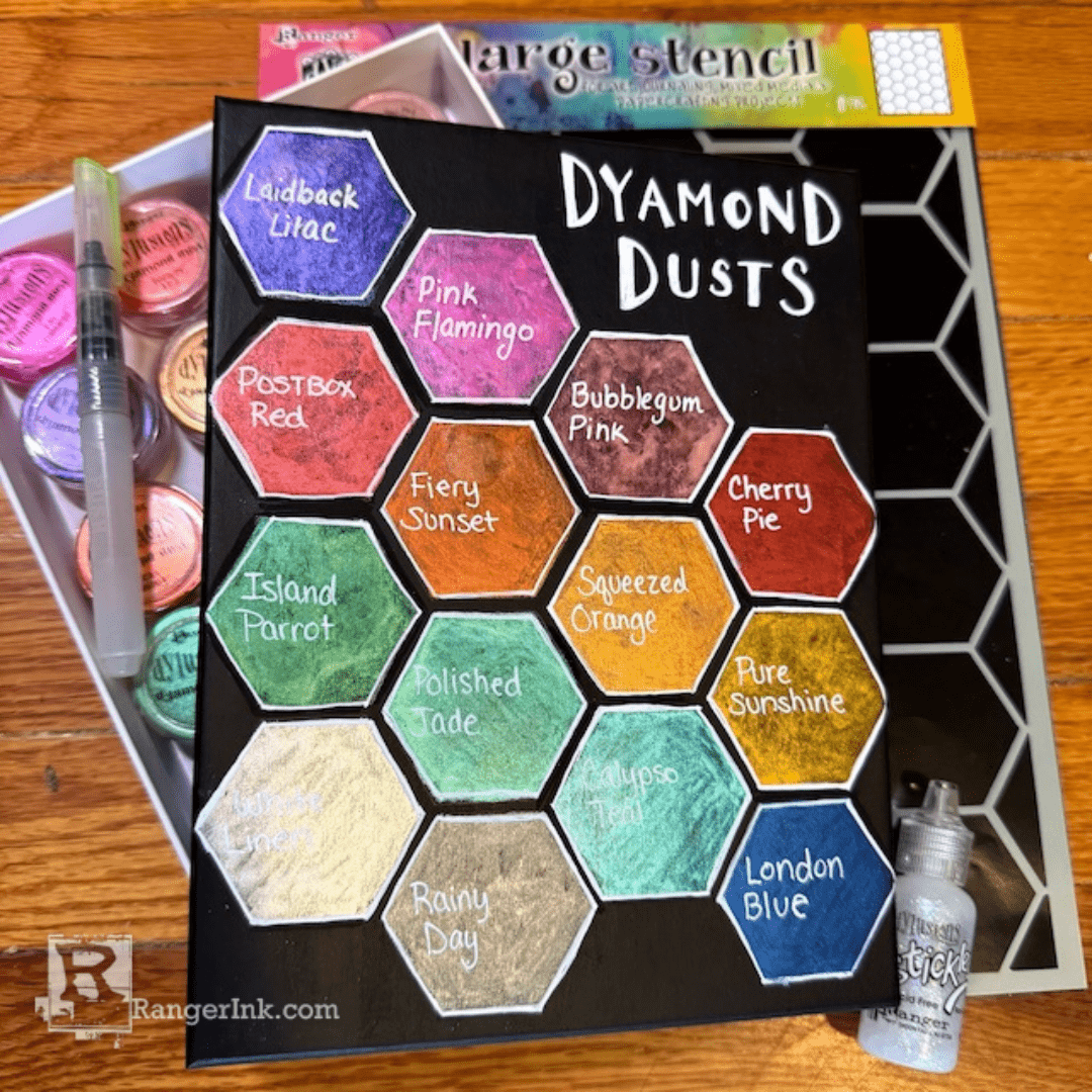 Dylusions Dyamond Dust Nesting Box by Jess Peters