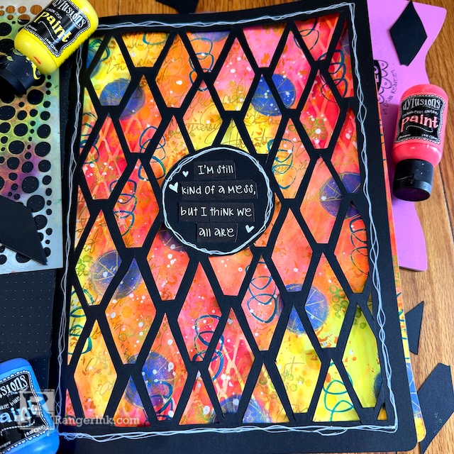 Mark Making with Dylusions Paints by Jess Peters