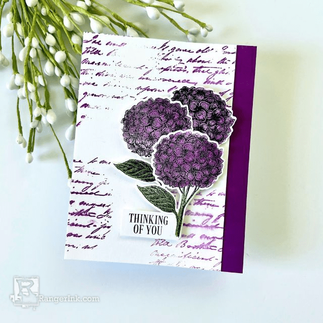 Simon Hurley create. Stellar Ink & Solar Spray Card by Cassie Trask