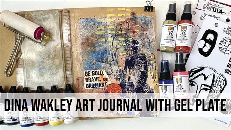 Dina Wakley MEdia Gloss Spray With Gel Plate