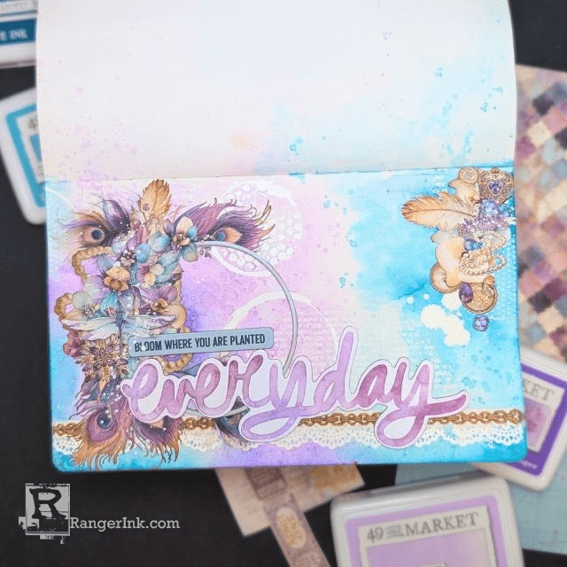 49 and Market Plume & Petal Journal Page by Jessica Mikels