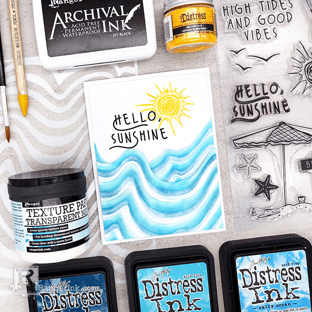 Make-It™ Dimensional Waves Beach Card by Miriam Prantner