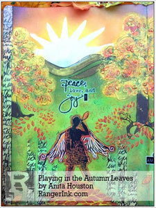 Playing in the Autumn Leaves Journal Page by Anita Houston
