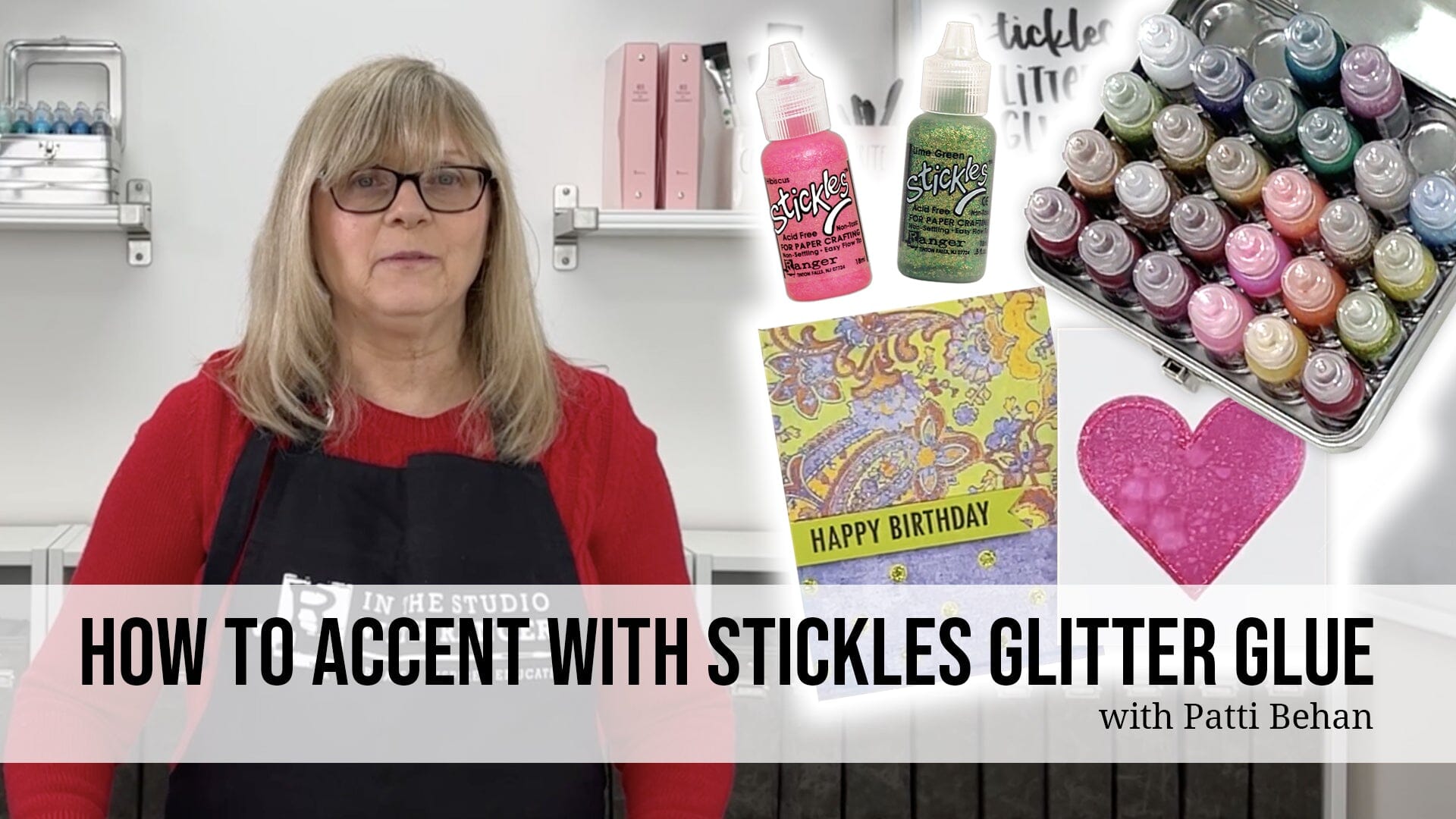 How to Accent with Stickles Glitter Glue