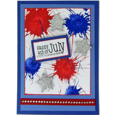 Adirondack® Acrylic Paint Dabber Fourth of July Card By Patti Behan