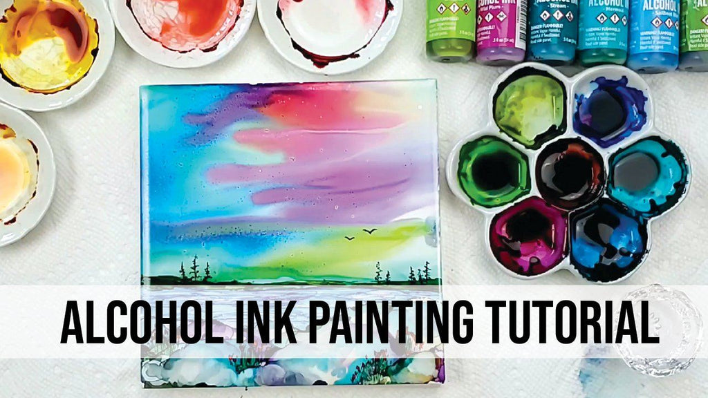 How to Paint with Alcohol Ink on Tile
