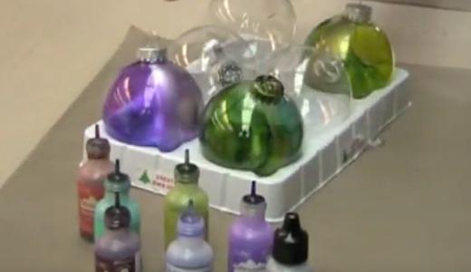 Alcohol Ink Splatter Ornaments