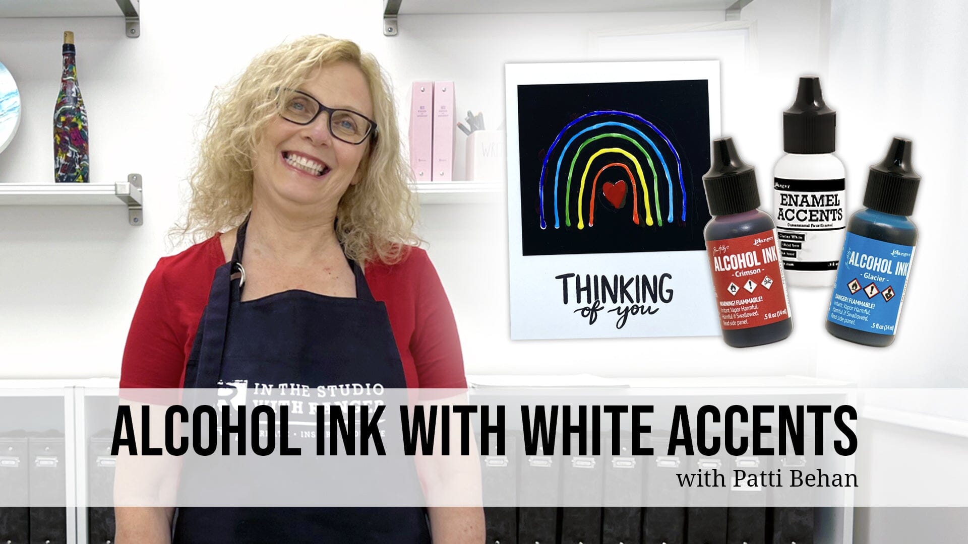 Alcohol Ink with White Accents