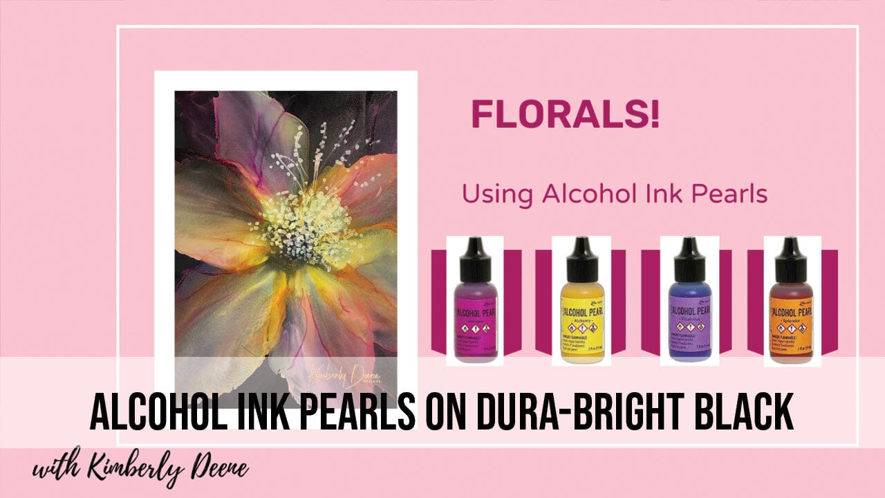 Tim Holtz Alcohol Ink Pearls on Dura-Bright