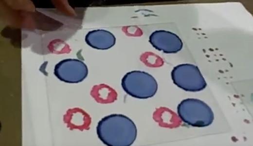 Ali Edwards shows her Adirondack® Alcohol Inks Technique on Acrylic Page